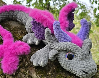 Fairy Dragon Amigurumi Crochet Pattern (PDF)