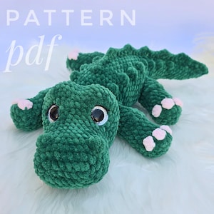 alligator crochet pattern, аmigurumi plushie crochet alligator, Pattern toy crocodile, crocodile pattern, cute alligator
