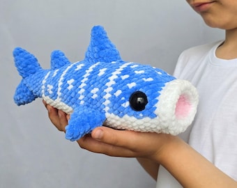 Crochet whale shark pattern, amigurumi shark
