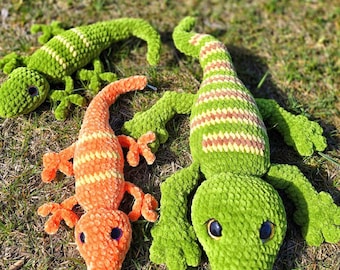 Crochet Lizard Pattern: Realistic Salamander Toy (PDF Pattern)