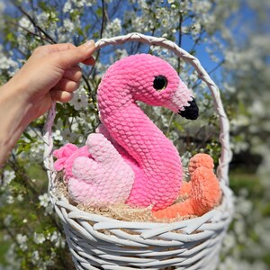 Crochet Flamingo Pattern: Amigurumi Bird Toy (PDF) image 4