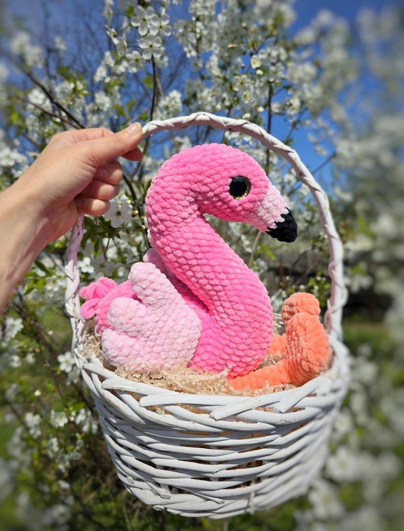 Crochet Flamingo Pattern: Amigurumi Bird Toy (PDF) image 4