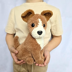 Patrón de perro de ganchillo: Perrito de peluche amigurumi