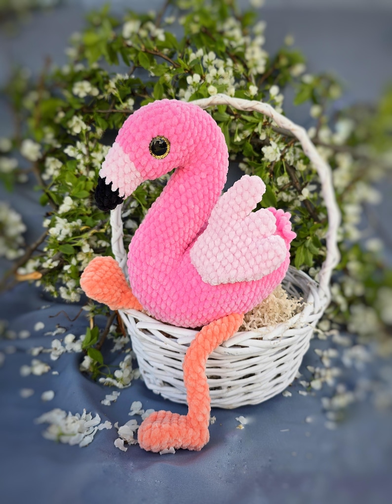 Crochet Flamingo Pattern: Amigurumi Bird Toy (PDF) image 3