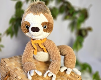 Amigurumi Sloth Crochet Pattern, Plush Toy (PDF Pattern)