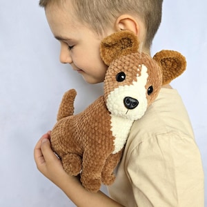 Crochet Dog Pattern: Amigurumi Puppy doggie Soft Toy image 2