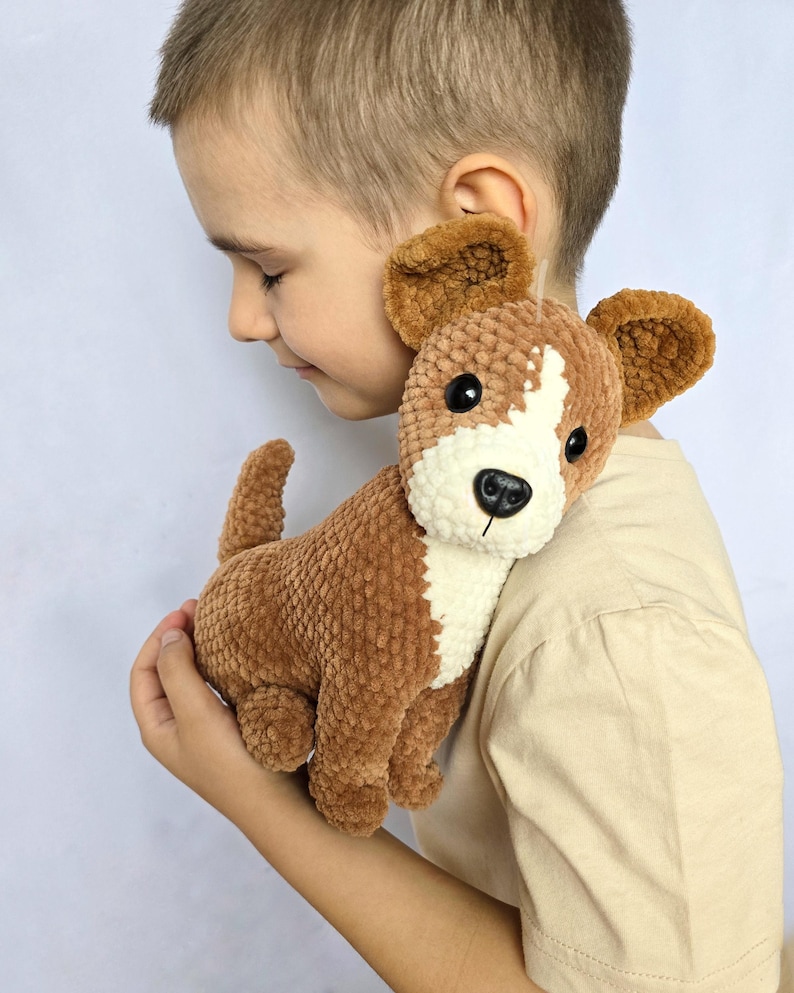Crochet Dog Pattern: Amigurumi Puppy doggie Soft Toy image 2