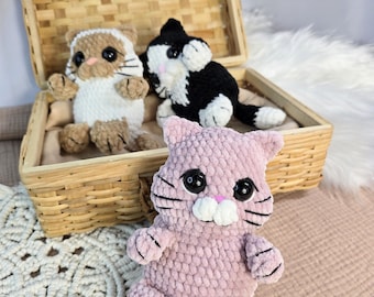 Crochet Kitten Pattern: No-Sew Amigurumi Cat Toy (PDF Pattern)