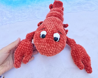 Padrão de amigurumi de crochê para câncer: criatura marinha de pelúcia (padrão em PDF)