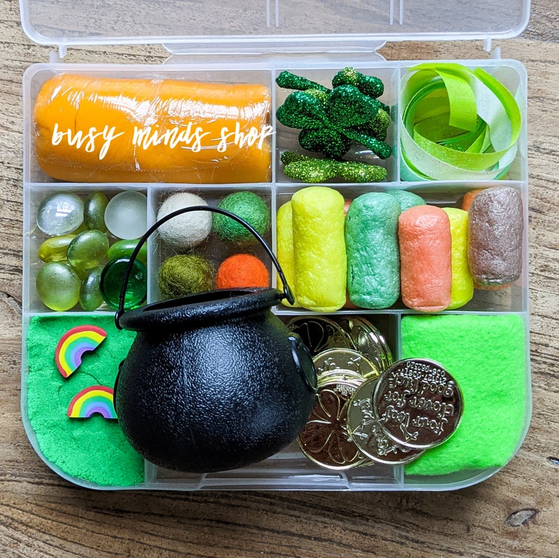 St. Patrick's Day Sensory Busy Box . Catch a Leprechaun image 0