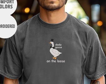 Embroidered Silly Goose Dad Shirt: New Dad Gift