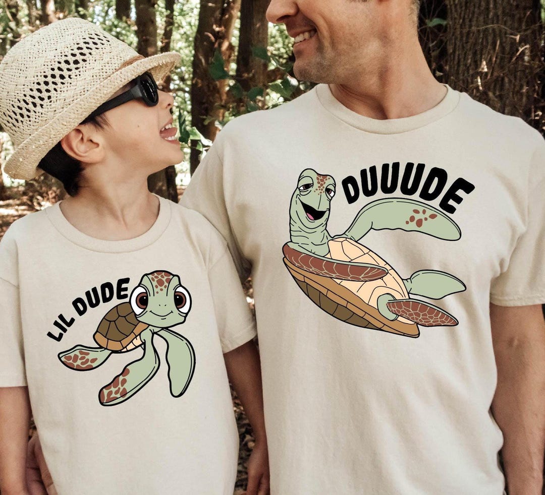 Father and Son Matching Shirts, Matching Turtles Father Son Shirts — free download