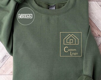 Personalized Embroidered Logo Sweatshirt: Custom Business Apparel