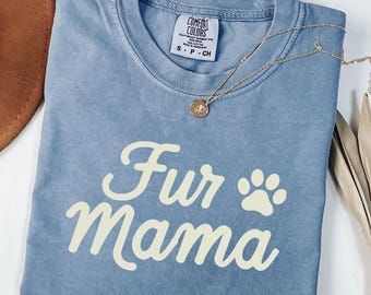 Fur Mama Tshirt, Pregnant Oversized Tshirt, Gift For Expecting Mom, Baby Announcement