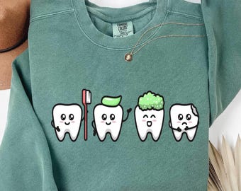 Comfort Colors Dental Sweatshirt: RDH Gift, Funny Ortho Crewneck