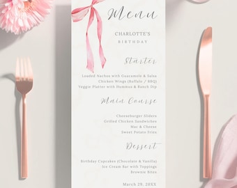 Menu Card