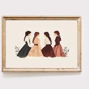 Little Women Art Print: Jo March, Classic Book Decor (Digital Download)