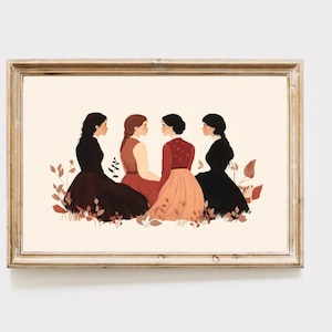 Little Women Art Print: Jo March, Classic Book Decor (Digital Download)