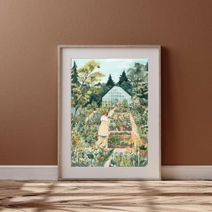Konsttryck av Cottagecore Flower Garden: Botanisk illustration (digital nedladdning) bild 7