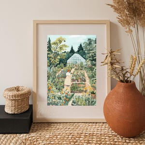 Konsttryck av Cottagecore Flower Garden: Botanisk illustration (digital nedladdning) bild 5