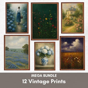 Entire Shop Sale, Bundle Wall Art, Vintage Gallery Set, Vintage Prints, Trendy Kitchen Decor Print, Vintage Botanical Landscape Decor