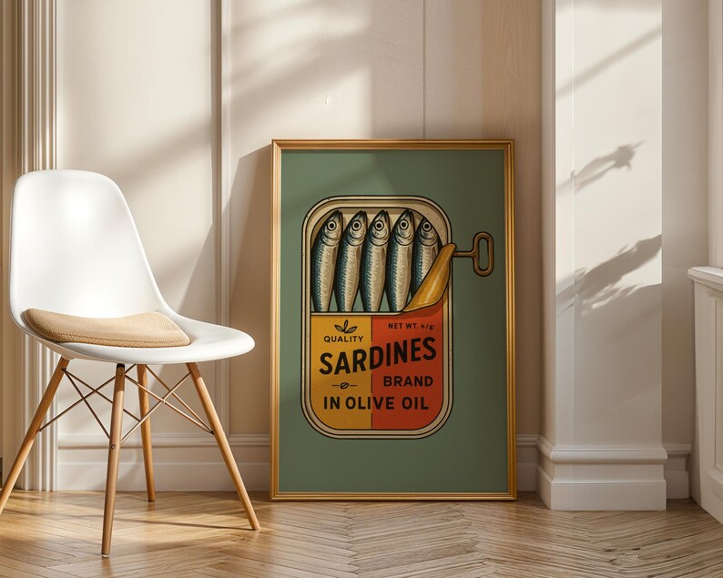 Fish Print Gift Eclectic Maximalist Wall Art