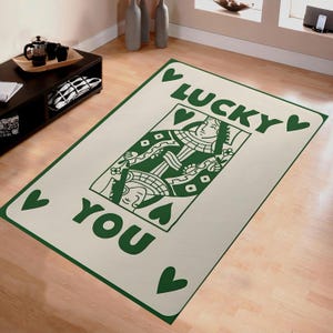 Tappeto da gioco, tappeto in stile poker vintage, arredamento da casinò retrò, tappeto da sala giochi, tappetino estetico verde, tappeto da sala poker retrò, tappeto moderno