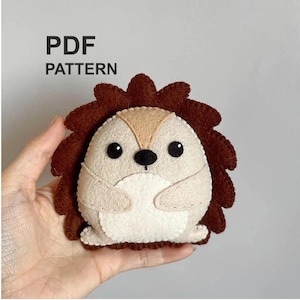 Hedgehog  felt pattern/ Hedgehog PDF pattern