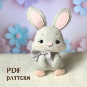 Bunny felt pattern/ Easter Bunny pattern/ Bunny PDF