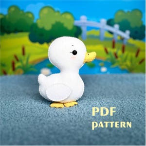 Duckling Baby felt pattern PDF/ Goose felt pattern PDF