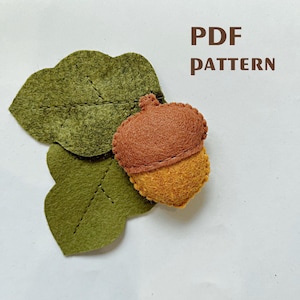 Acorn felt pattern PDF/ animals  pattern