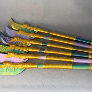 Mira Glaive Prop | 25" | K-Pop Demon Hunters Gok-Do Replica | Cosplay Weapon | One-of-a-Kind Unique Kpop Cosplay Accessory | Anime Con Prop