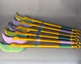 Mira Glaive Prop | 25" | K-Pop Demon Hunters Gok-Do Replica | Cosplay Weapon | One-of-a-Kind Unique Kpop Cosplay Accessory | Anime Con Prop