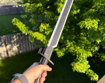 Star Wars Dark Saber - 40" & 33" - Mandalorian Black Sword Replica - Galactic Weaponry - Star Wars Cosplay Gear - Fan Art Costume Accessory
