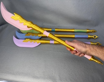 Mira Glaive Prop | 25" | K-Pop Demon Hunters Gok-Do Replica | Cosplay Weapon | One-of-a-Kind Unique Kpop Cosplay Accessory | Anime Con Prop