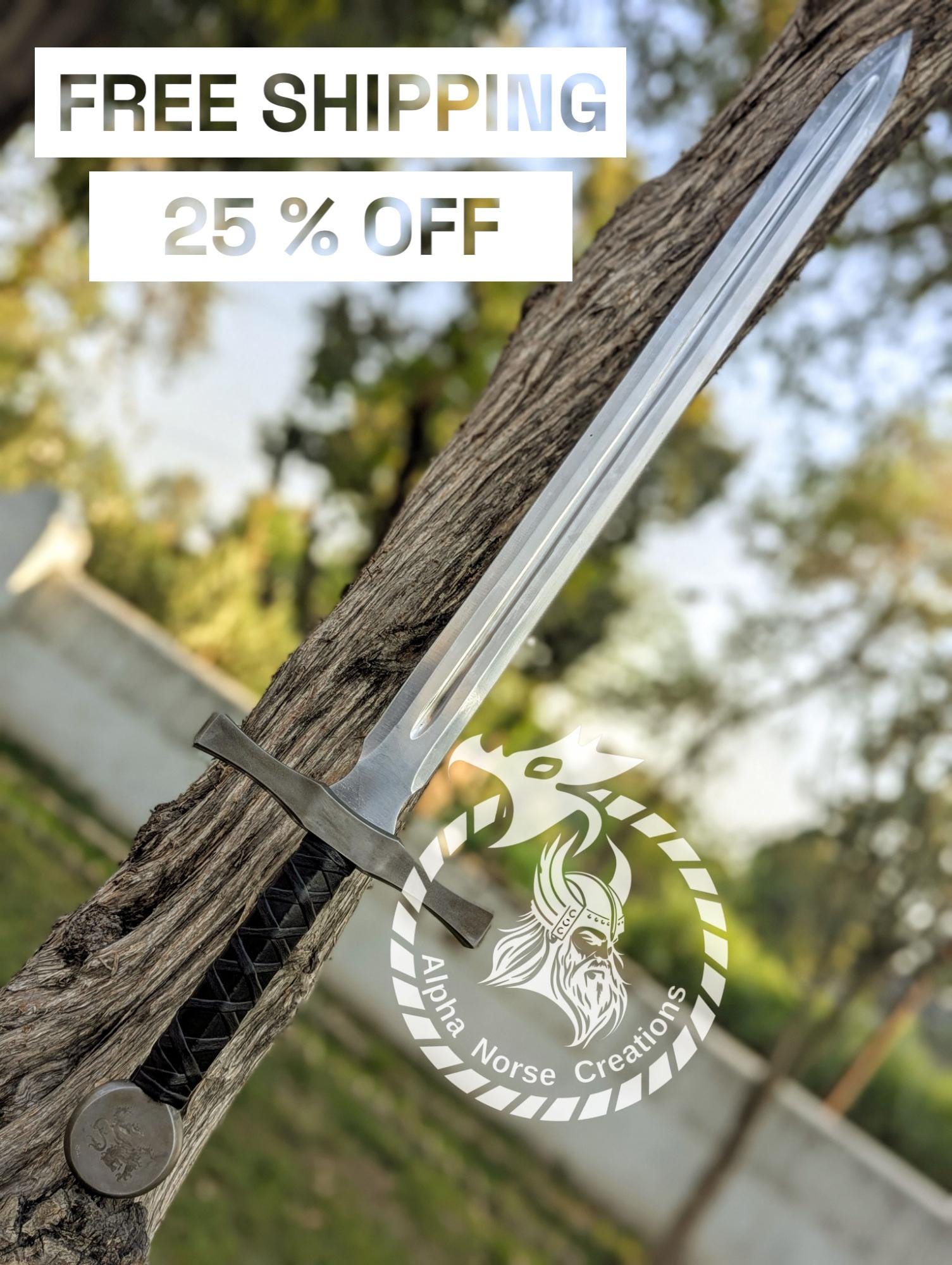 Hand-forged Crusader Longsword: 42