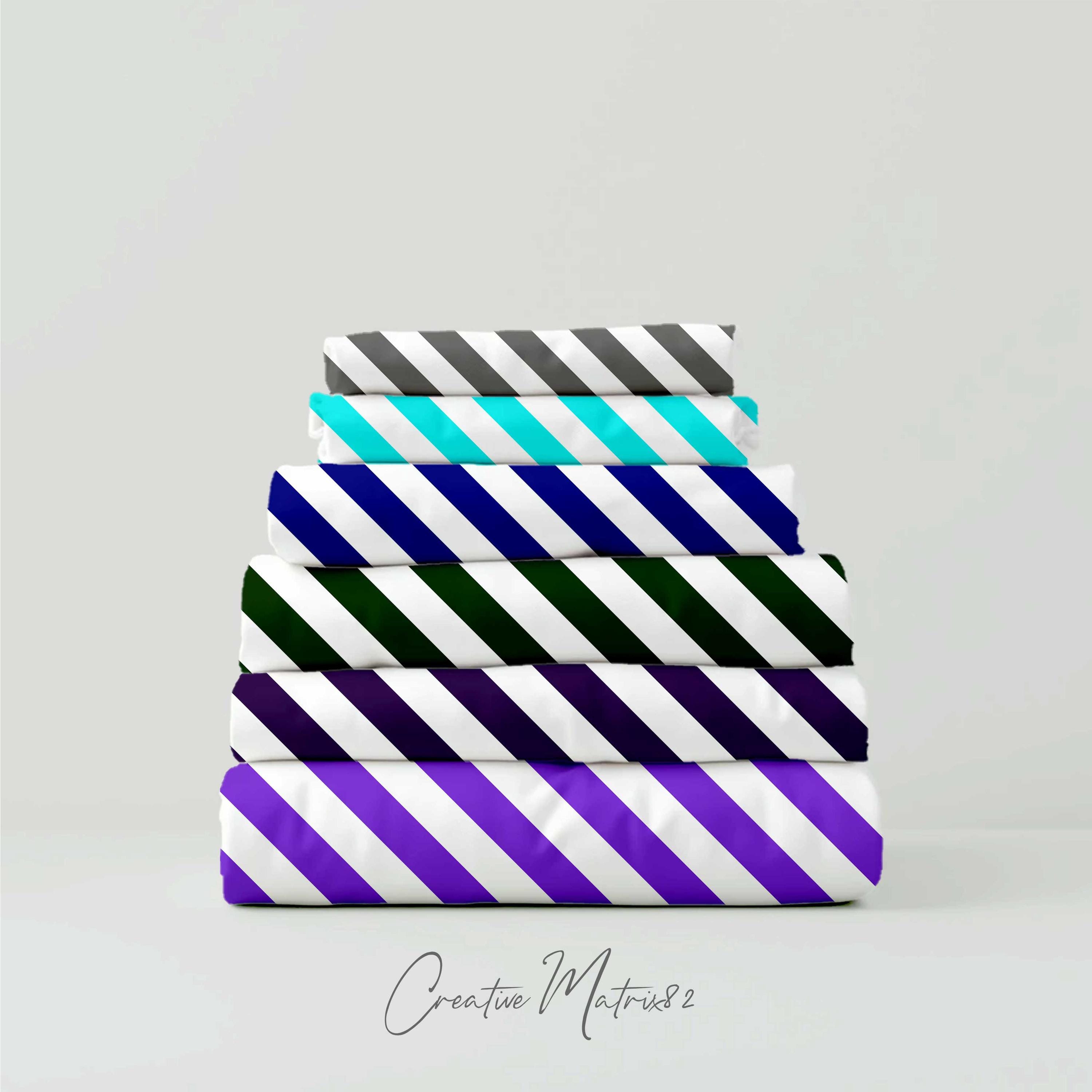 Diagonal Stripes Digital Paper | Striped Seamless Patterns | Stripe ...
