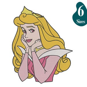Princess Aurora Embroidery Design, Sleeping Beauty embroidery design, Sleeping Beauty Machine Embroidery,6 Sizes