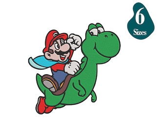 Mario Embroidery Design  - 6 Sizes, Instant Download