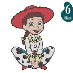 Jessie Toy Story Machine Embroidery Design: 6 Sizes (Instant Download