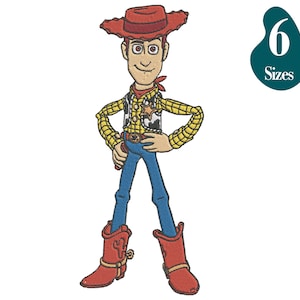 Sheriff Woody Embroidery Design: 6 Sizes (Instant Download