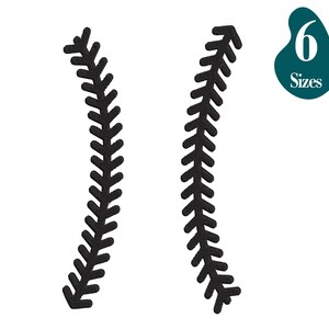 Baseball Stitches Embroidery Design: Machine Embroidery (Instant Download)
