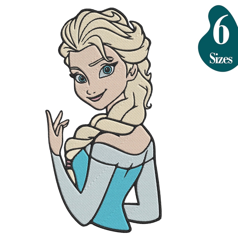 Elsa Embroidery 3pcs main image 0