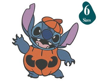 Halloween Pumpkin Embroidery Design: Spooky Stitch Pattern (Digital Download