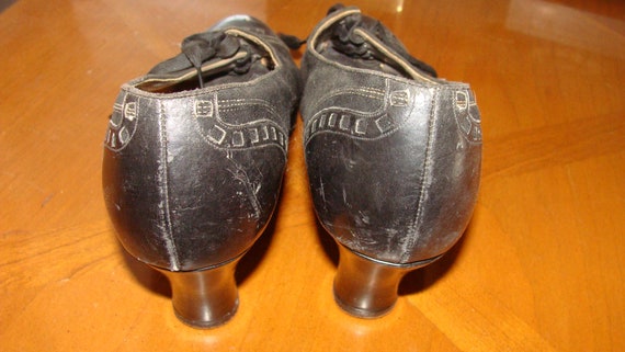 1930's Quality Crafted Pumps Ladies Black Vintage… - image 7