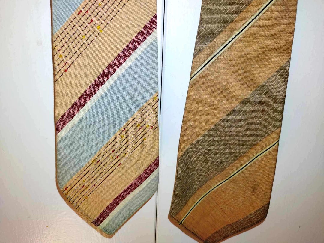 Antique Ties Palm Beach Necktie 1937-1942 Goodall Worsted Beau Brummell