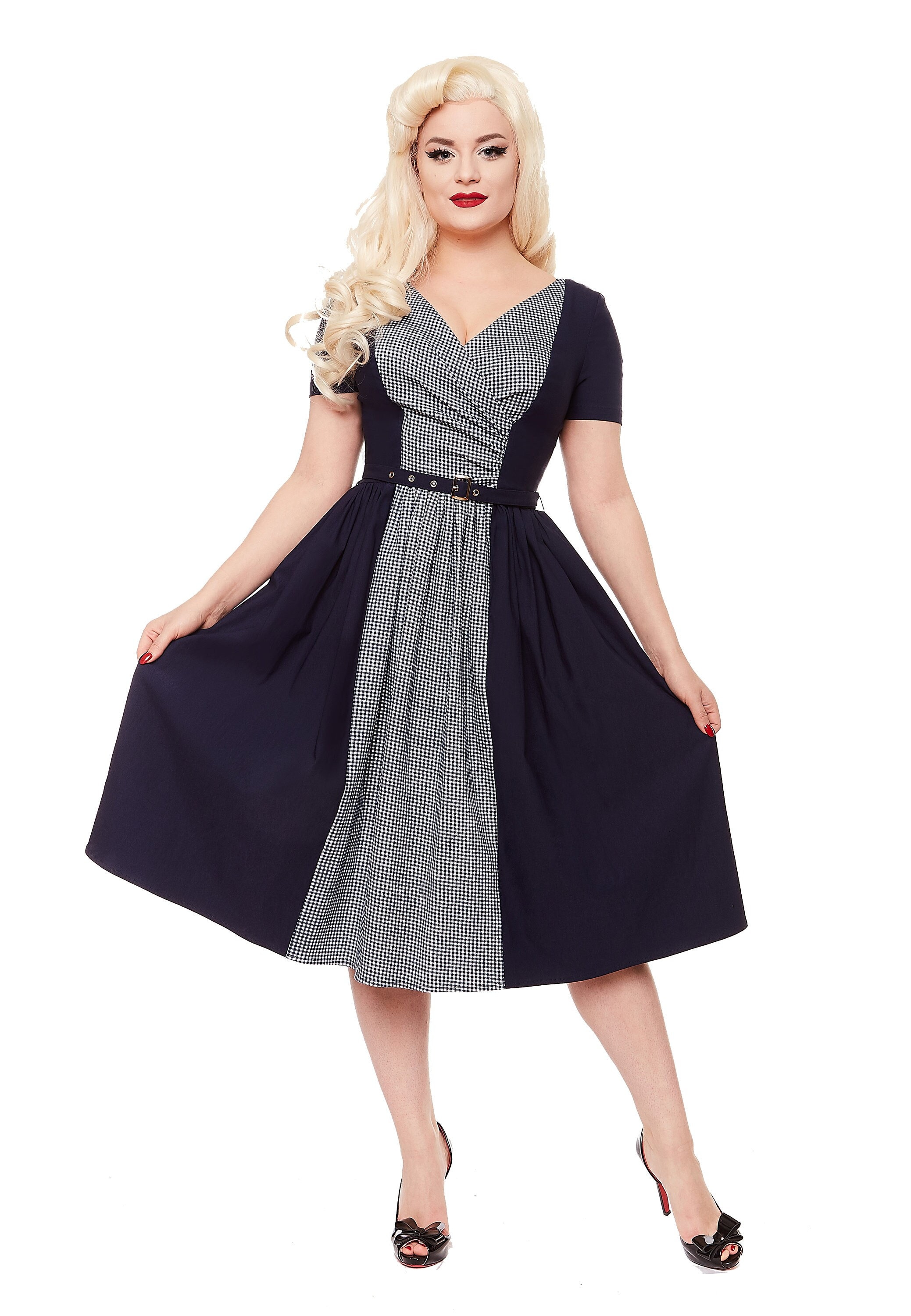 casual classic dresses for ladies Retro Elegant Women's Dress with Pockets