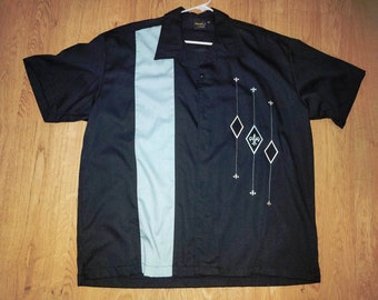 Vintage NOS Steady 50% off Bowling Shirts 2X & 3X Camping Viva Las Vegas Cocktails Car Shows Pinup Girls Embroidered Short Sleeve Clothing
