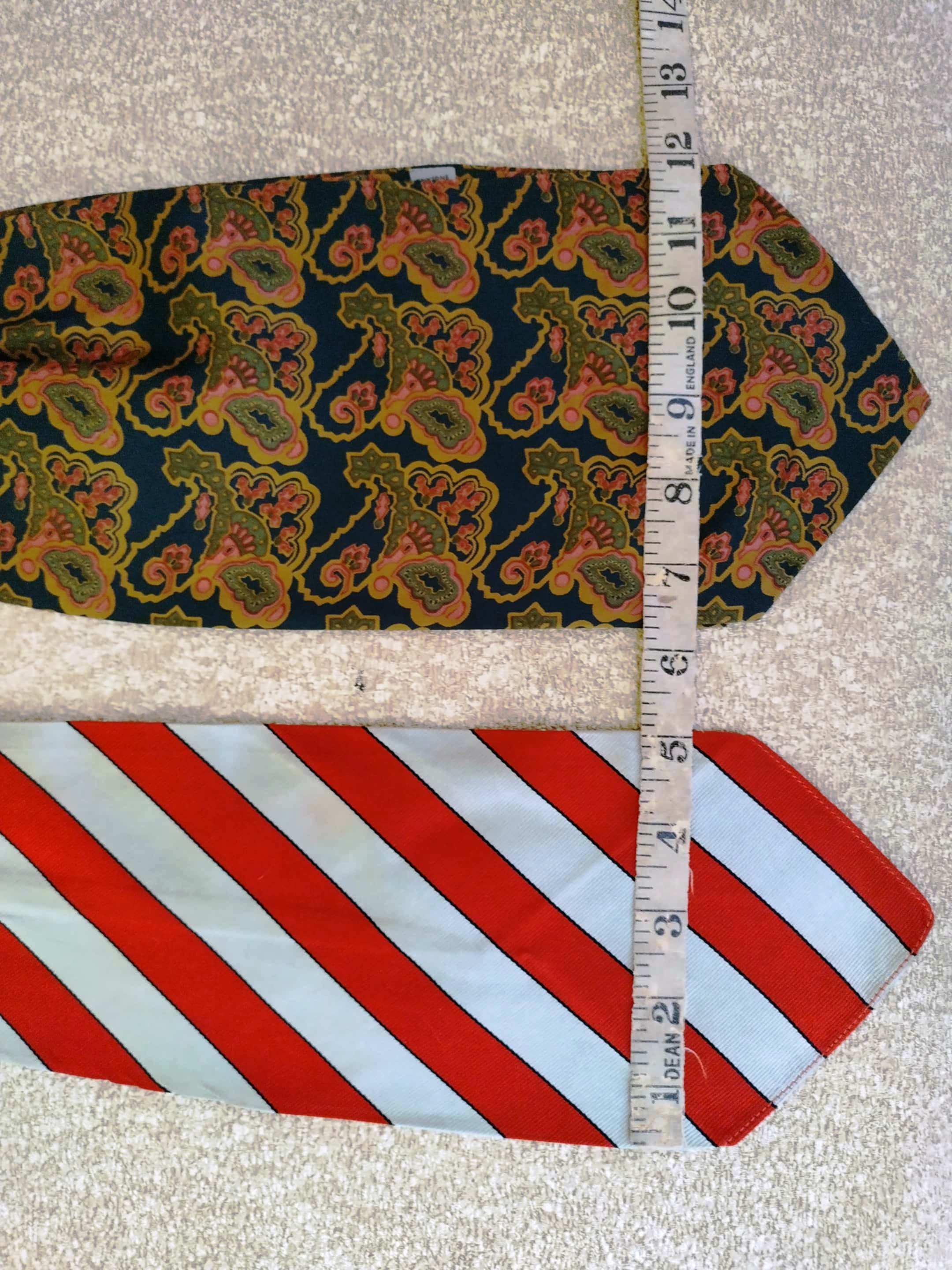 Ascot Vintage Made in England Stripe Cravat Dapper Paisley Men's Neck Wear Gift