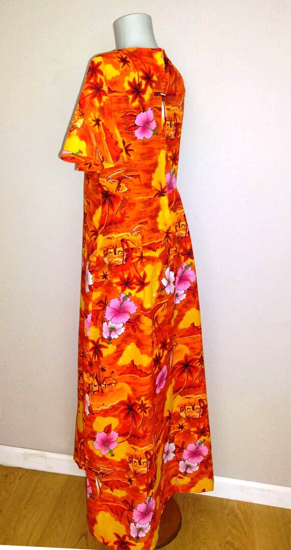 Vintage Hawaiian Dress Muumu Island Fashion Size … - image 7